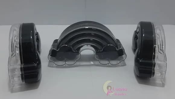 Baleiro Arco Íris Preto de acrílico - pct c/5 unidades