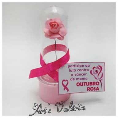 Tubete Lembrancinha Outubro Rosa