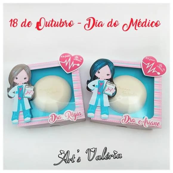 Caixa para Sabonete Dia do Médico