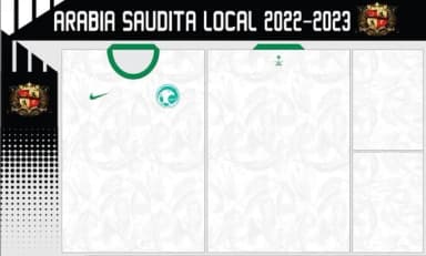 Vetores Camisa Arabia Saudita Local 2022-2023
