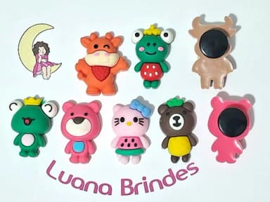 Pins de Crocs Hello Kitty 3d Variados Emborrachados -7 Peças