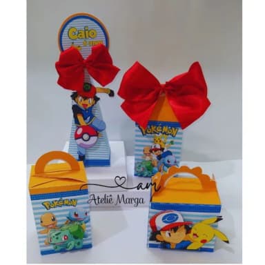 Kit 30 Lembrancinhas Pokemon
