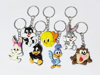 Chaveiro Baby Looney Tunes Emborrachado Pacote com 7 Unidade