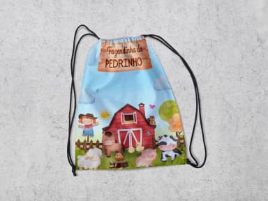Mochilinha Personalizada Doces e Guloseimas