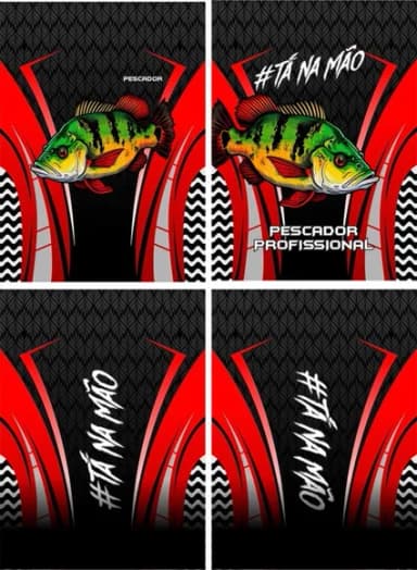 Arte Vetor Camisa Pesca-mod-0102