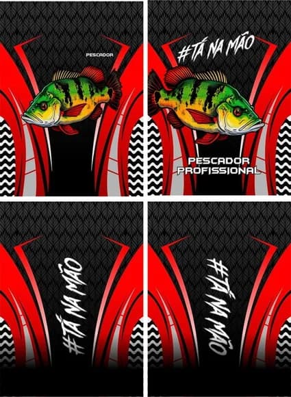 Arte Vetor Camisa Pesca-mod-0102