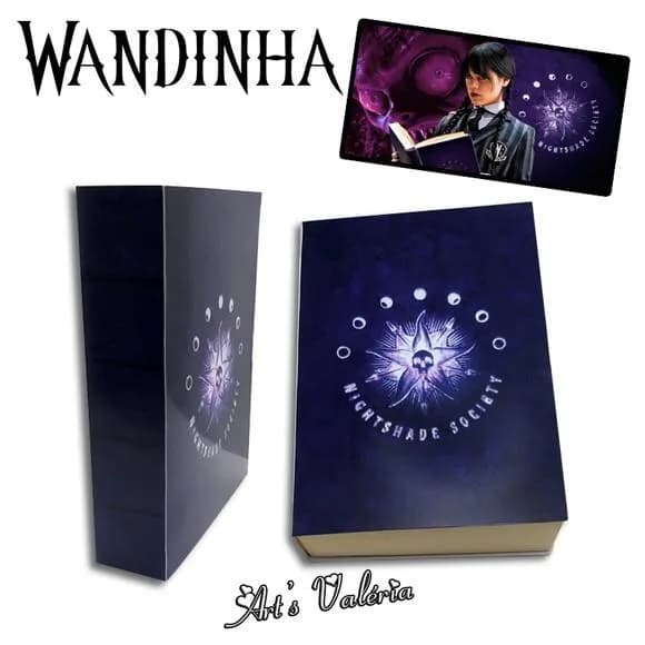 Caixa Livro Nightshade Society - Wandinha Addams