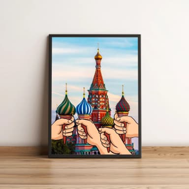 Quadro Cúpulas de Sorvete no Kremlin 36