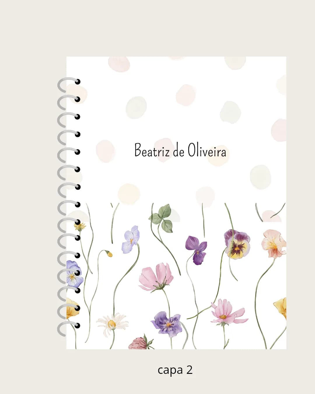 Caderno Campo Florido