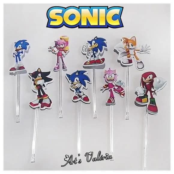 Topper Turma do Sonic - Cada