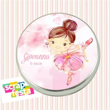 Latinhas Personalizadas Festa Bailarina Cute