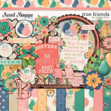 Kit Digital scrapboook importado True friends 12EABD0