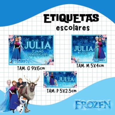 60 Etiquetas Escolares