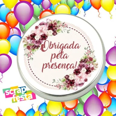 Latinha Personalizada Festa de Aniversário Floral