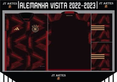Vetore da Camisa da Alemanha Visita 2022-23