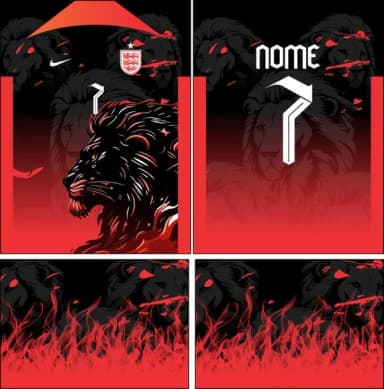 Arte Vetor Camisa Interclasse Leão Mod-824