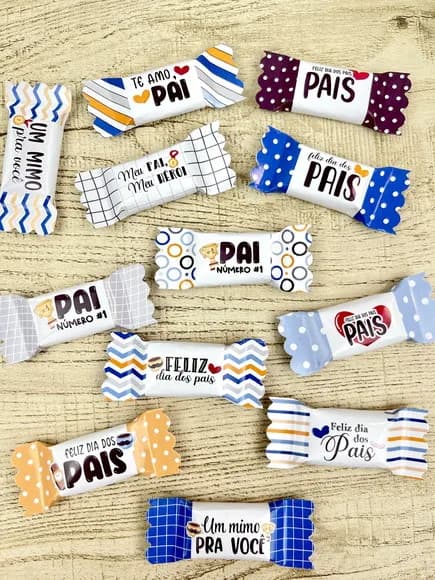Balas Personalizadas Dia dos Pais - 50 Unidades