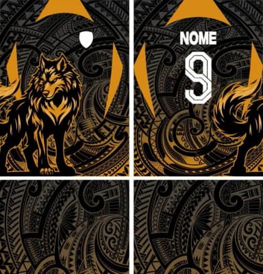 Arte Vetor Camisa Interclasse Lobo Mod-788