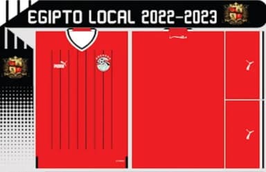Vetor Da Camisa Do Egito 2022/2023