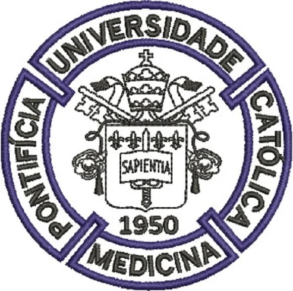 Matriz de Bordado Símbolo Puc Medicina