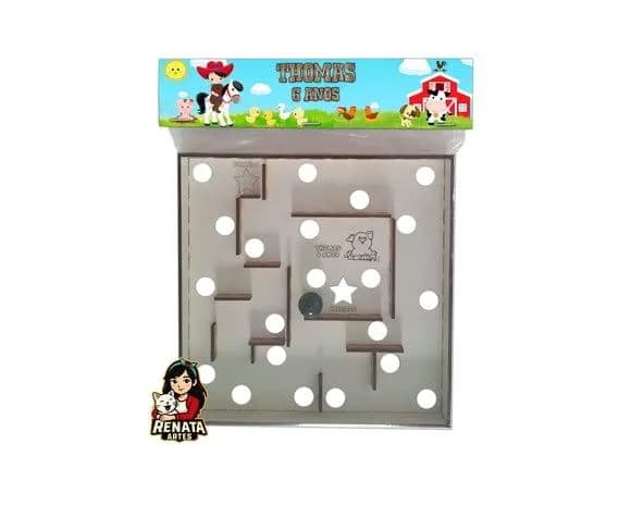 Labirinto Personalizado Lembrancinha Fazendinha