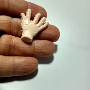 Aplique Mãozinha Emborrachado 3cm Pct 5 Unidades