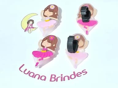 Pins para Cadarço Bailarina Emborrachado Pacote com 6 Unidad