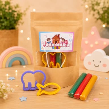 30 Unidades Kit Massinha Zip Lock - Corporativo Escola - Trabalhamos com qualquer tema - Informar tema no chat