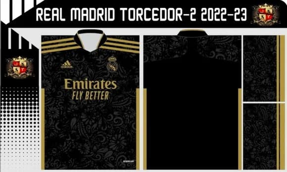 Vetor Da Camisa Real Madrid Torcedor-2 2022-23