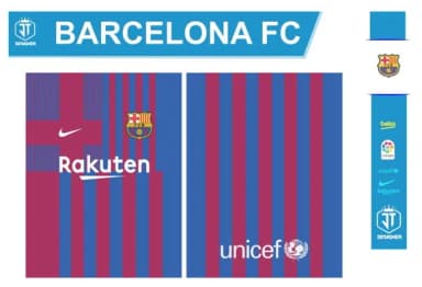 VETOR DA CAMISA DO BARCELONA 2021.2022 - TERCEIRA