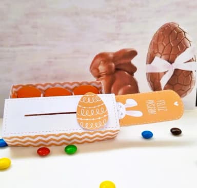 Caixa Deslizante 3 Bombons Páscoa