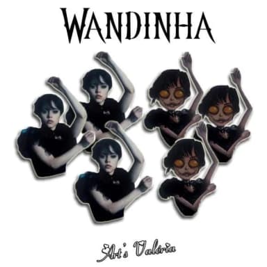 Aplique Wandinha Addams - Wednesday