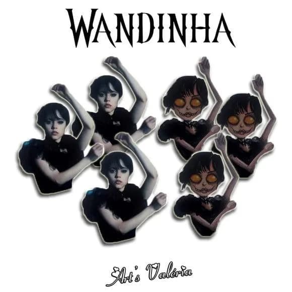 Aplique Wandinha Addams - Wednesday
