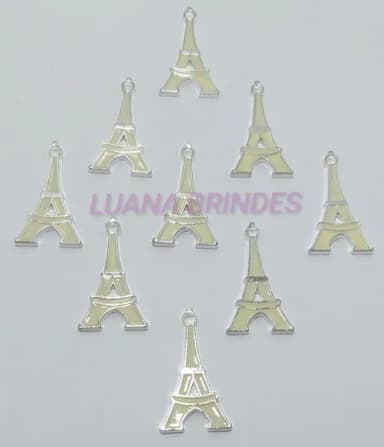 Pingente da Torre Eiffel - Pct com 9 Unidades