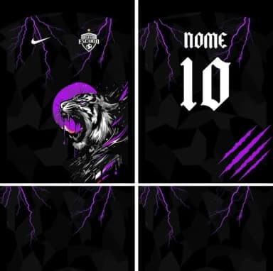 Arte Vetor Camisa Interclasse Tigre Mod-866