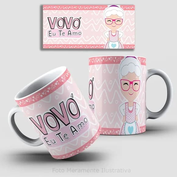 Caneca Vovó Eu Te Amo