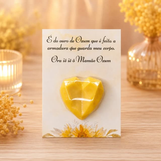 40 UNIDADES Mini Sabonete Coração Diamante no Card Lembrancinhas  Oxum