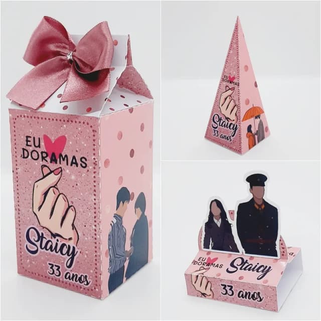 PEGUE E MONTE - Kit Festa DORAMA - Decoração de Festa - Caixinhas Personalizadas