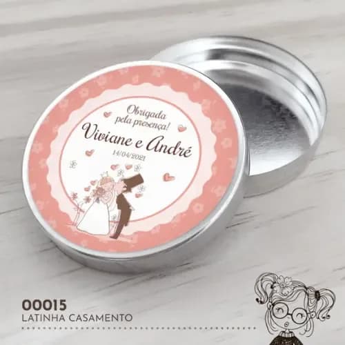 Latinha Adesivada Casamento - 00015