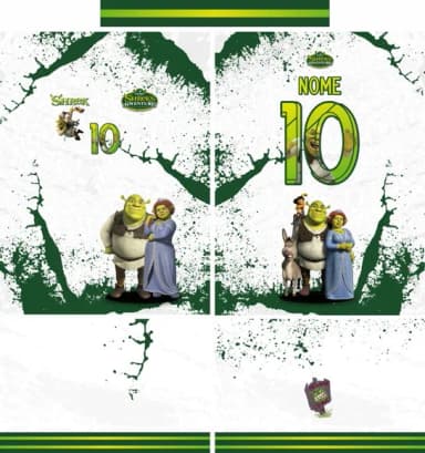 Arte Vetor Camisa Interclasse Shrek Mod-687