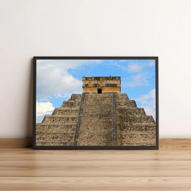 Quadro Decorativo Pirâmide Maia Chichen Itza México 2075