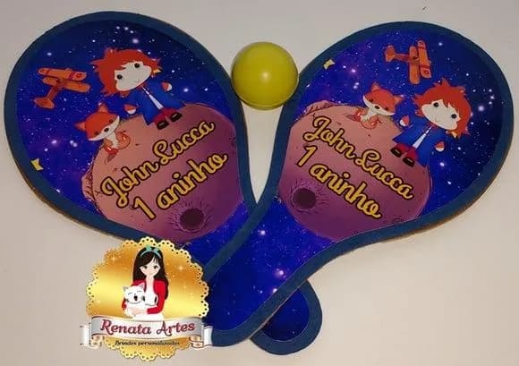 Raquetes de Ping Pong Tema Pequeno Principe