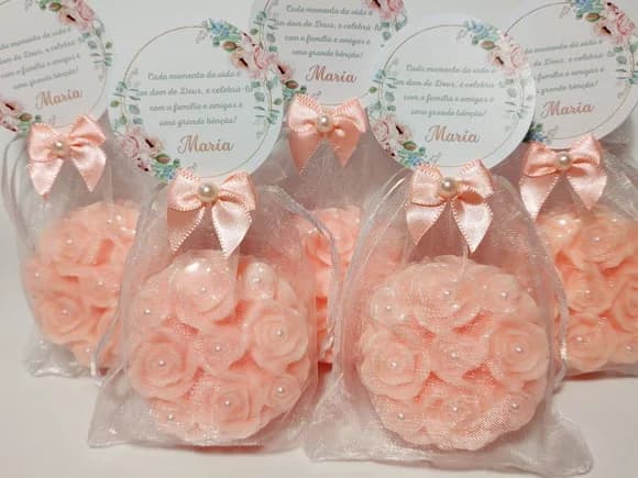Lembrancinha Aniversário 80 Anos: Sabonete Provence Rosas