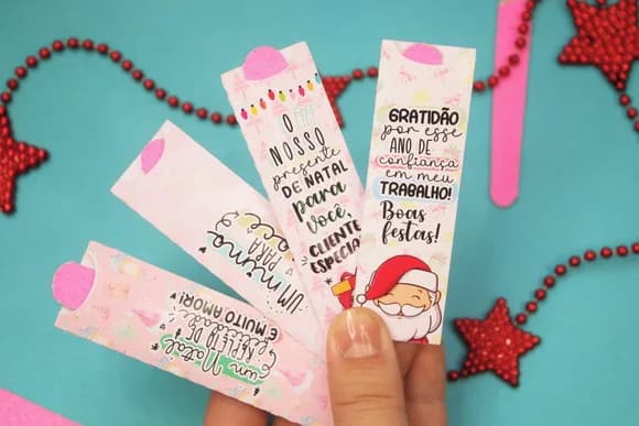 Card com Mini Lixa Natal