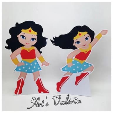 Display de Mesa Mulher Maravilha Cute - Cada