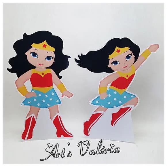 Display de Mesa Mulher Maravilha Cute - Cada