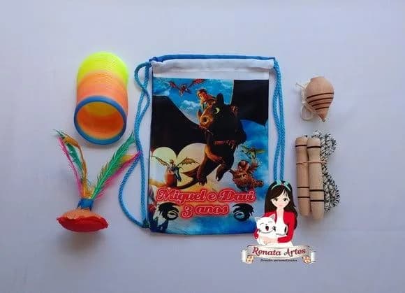 Mochila Boa Infância Tema Como Treinar Seu Dragão