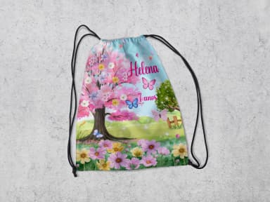 Mochilinha Personalizadada Jardim Encantado