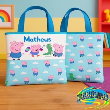Ecobag Escolar 35x25 Personalizada Qualquer Tema