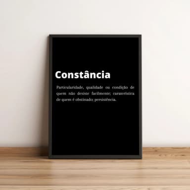 Quadro Significado De Constância 162